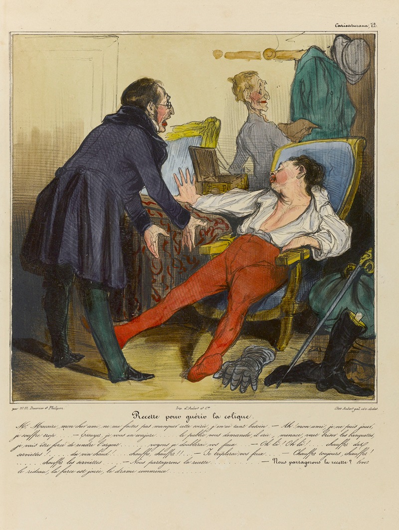 Honoré Daumier - Recette pour guérir la colique