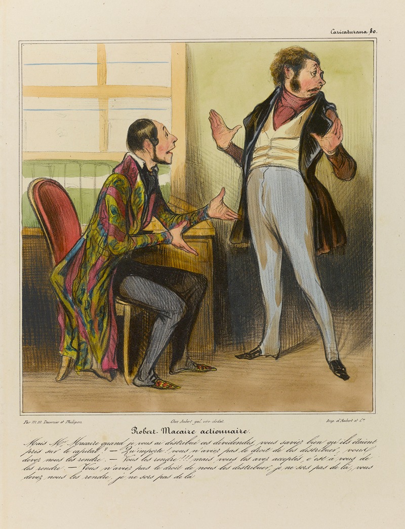 Honoré Daumier - Robert Macaire actionnaire