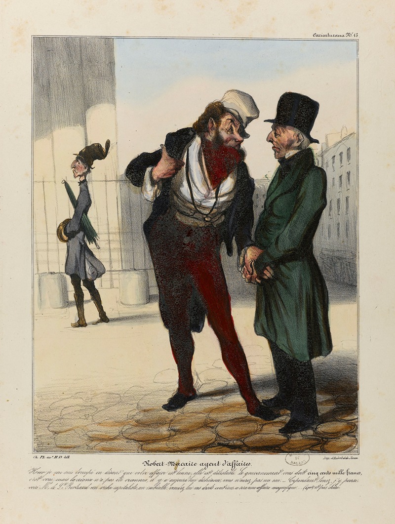 Honoré Daumier - Robert Macaire agent d’affaires