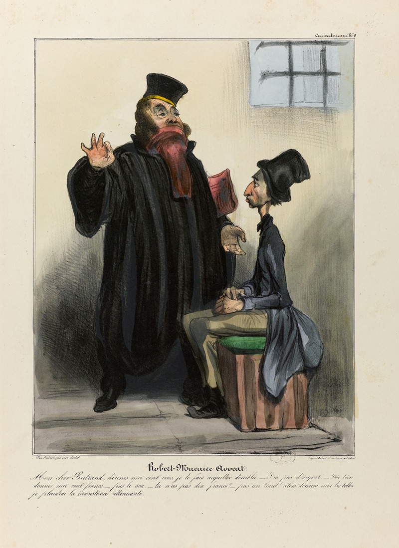 Honoré Daumier - Robert Macaire avocat