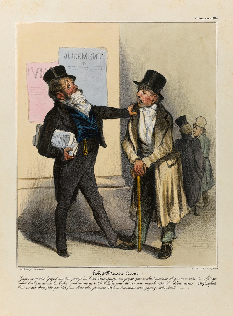 Honoré Daumier - Robert Macaire avoué