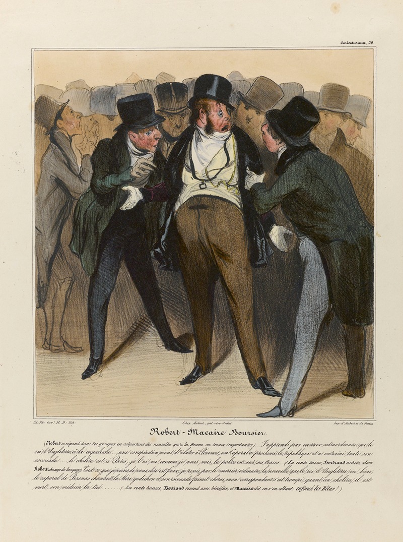 Honoré Daumier - Robert Macaire boursier