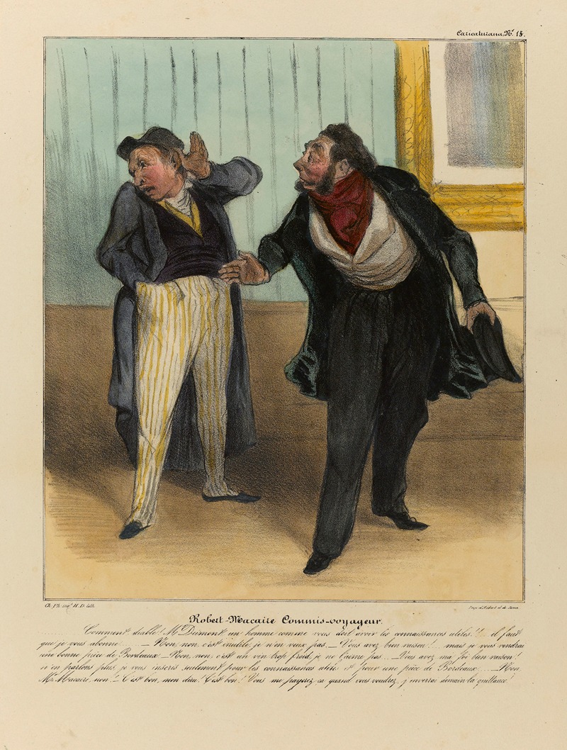 Honoré Daumier - Robert Macaire commis-voyageur