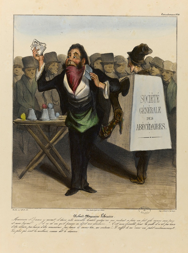 Honoré Daumier - Robert Macaire libraire