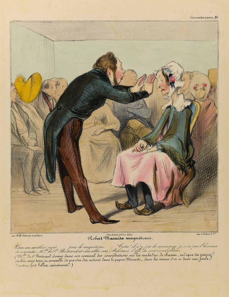 Honoré Daumier - Robert Macaire magnétiseur