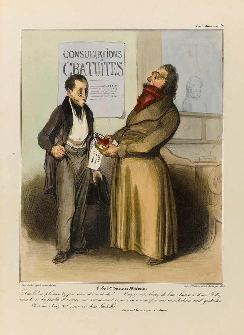 Honoré Daumier - Robert Macaire médecin