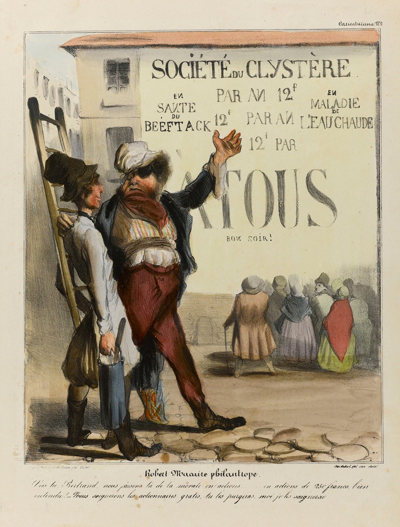 Honoré Daumier - Robert Macaire philantrope