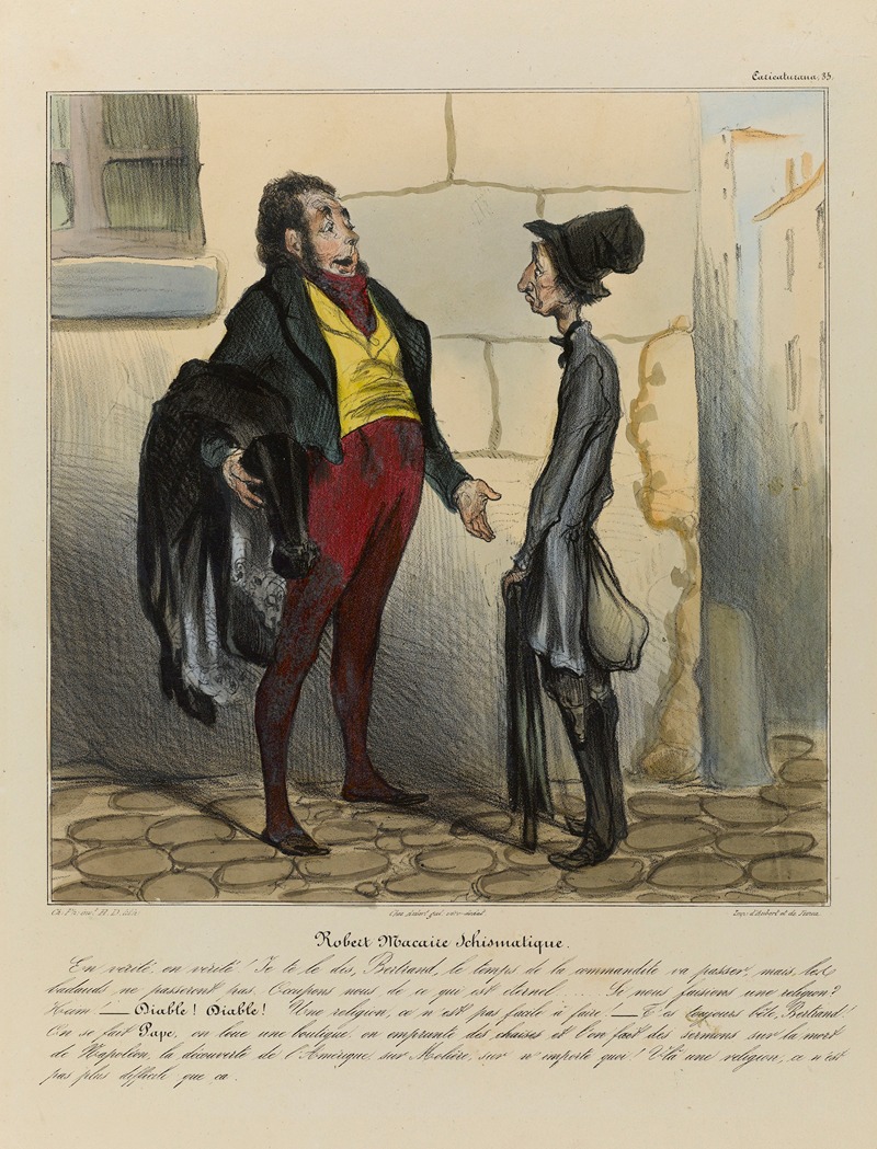 Honoré Daumier - Robert Macaire schismatique