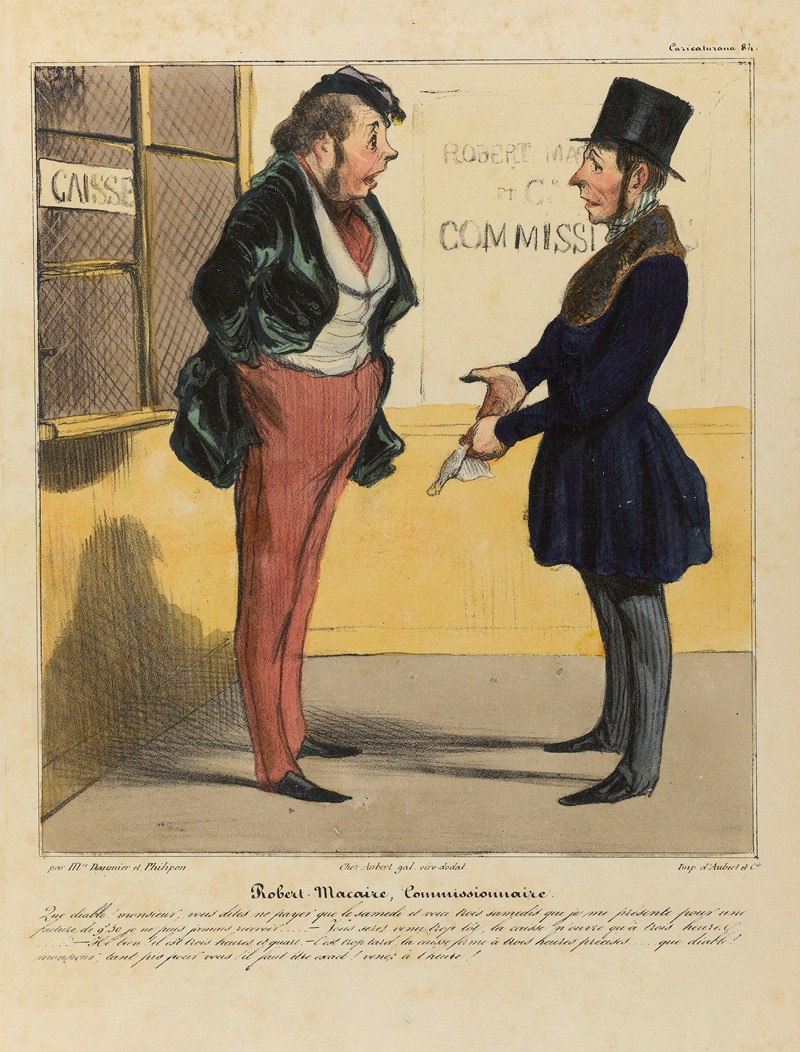 Honoré Daumier - Robert Macaire, commissionnaire