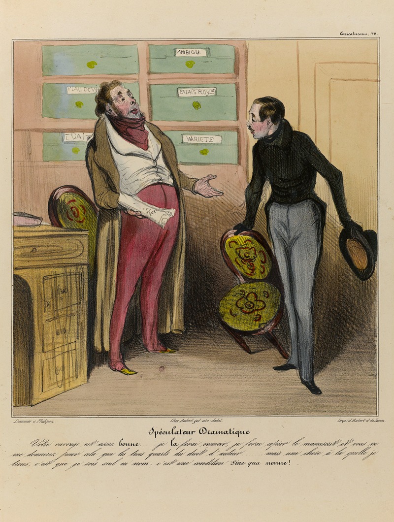 Honoré Daumier - Spéculateur dramatique