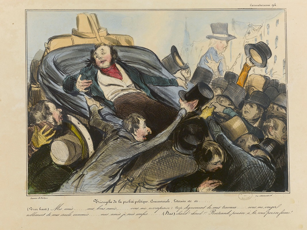 Honoré Daumier - Triomphe de la probité politique, commerciale, littéraire etc etc