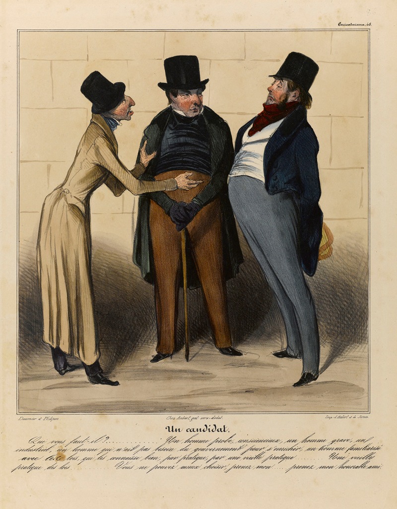 Honoré Daumier - Un candidat