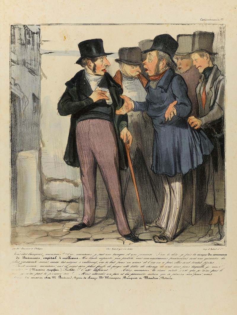 Honoré Daumier - Vous êtes banquier monsieur – Oui, monsieur, je fais une banque et une fameuse