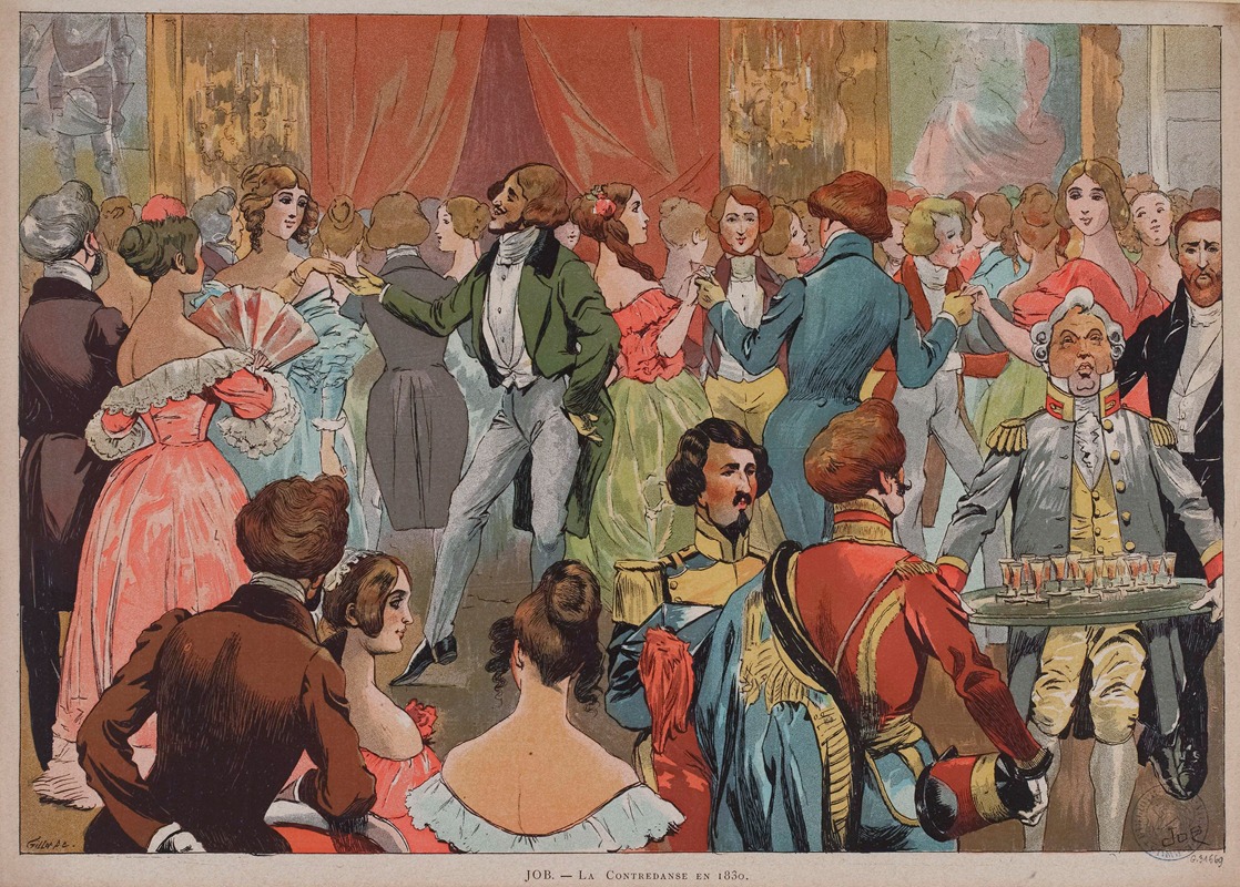 Job (Jacques-Marie-Gaston Onfroy de Bréville) - La contredanse en 1830