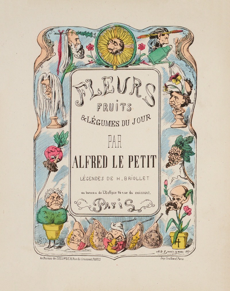 Zut (Alfred Le Petit) - Fleurs fruits et légumes du jour page de garde