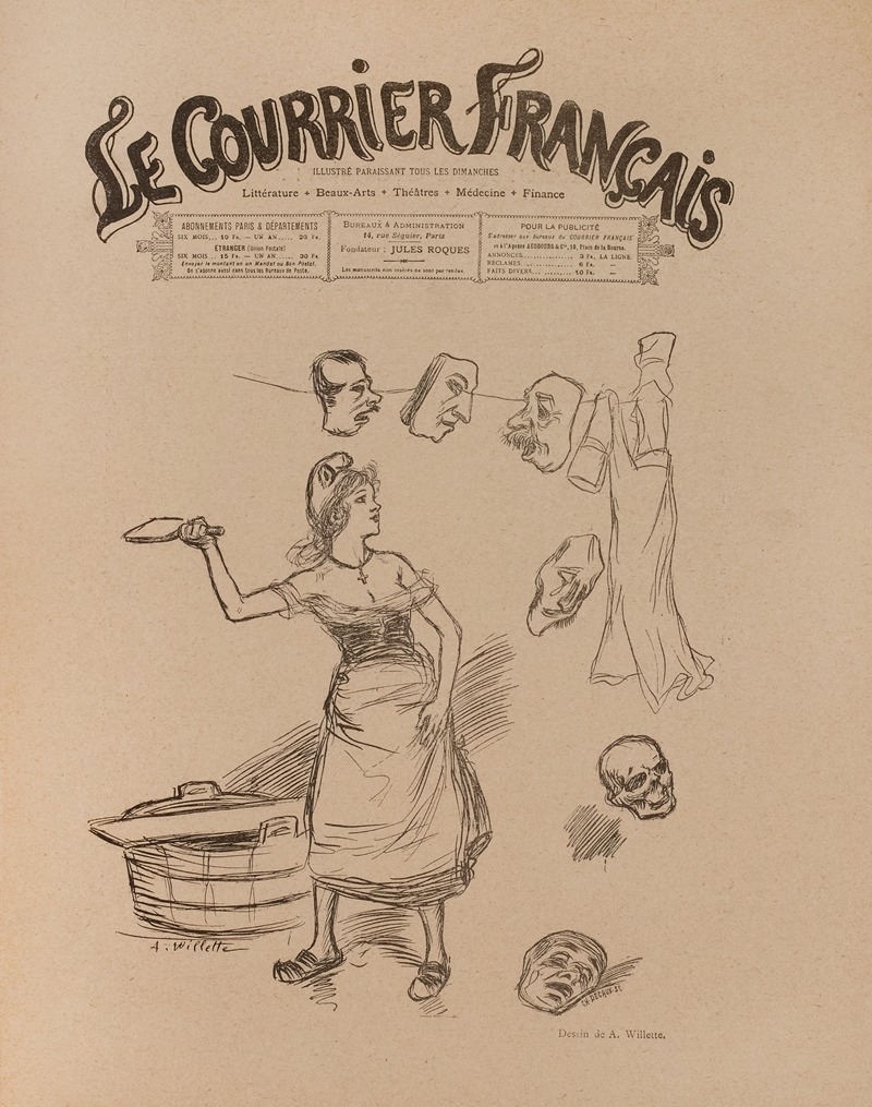 Adolphe Léon Willette - Le Courrier Français