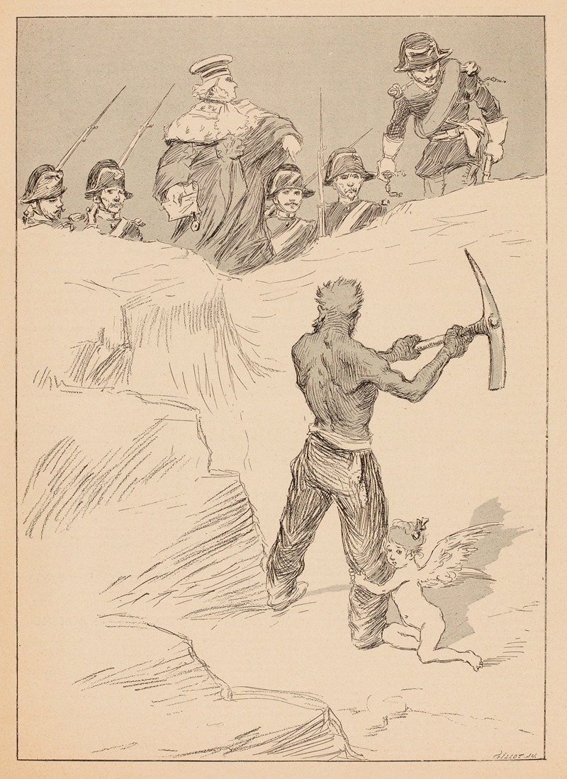 Adolphe Léon Willette - L’heureux âge du fer.Dors-tu content, Calvin Le nu quel qu’il soit, est traqué dans tous ses repaires