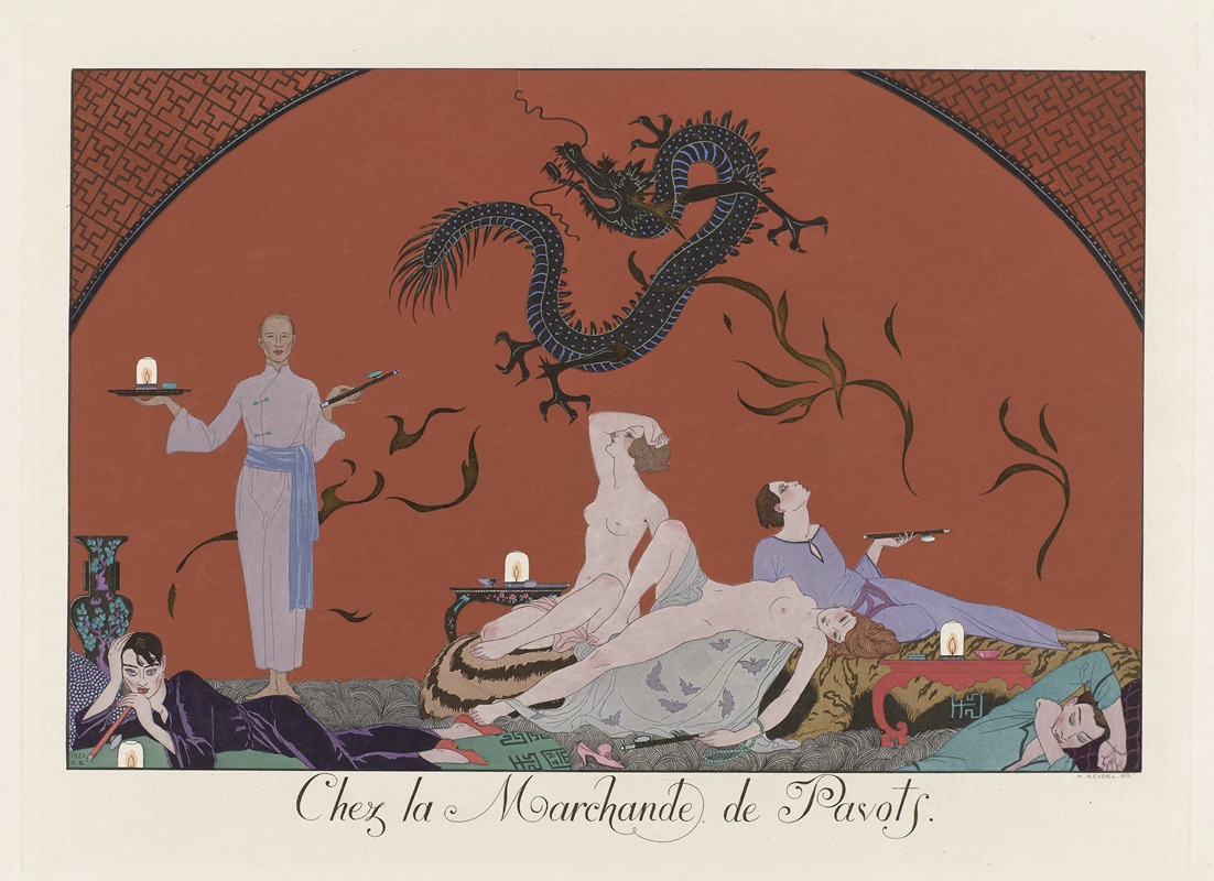 George Barbier - Chez la Marchande de Pavots