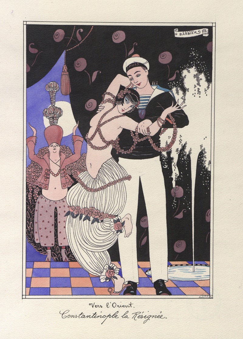 George Barbier - Vers l’Orient. Constantinople la Résignée