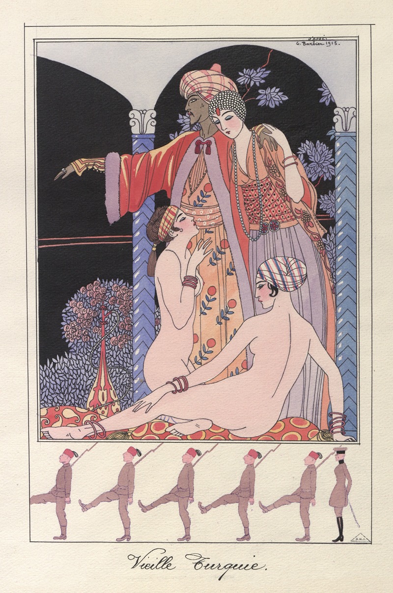 George Barbier - Vieille Turquie (Dans le sérail)