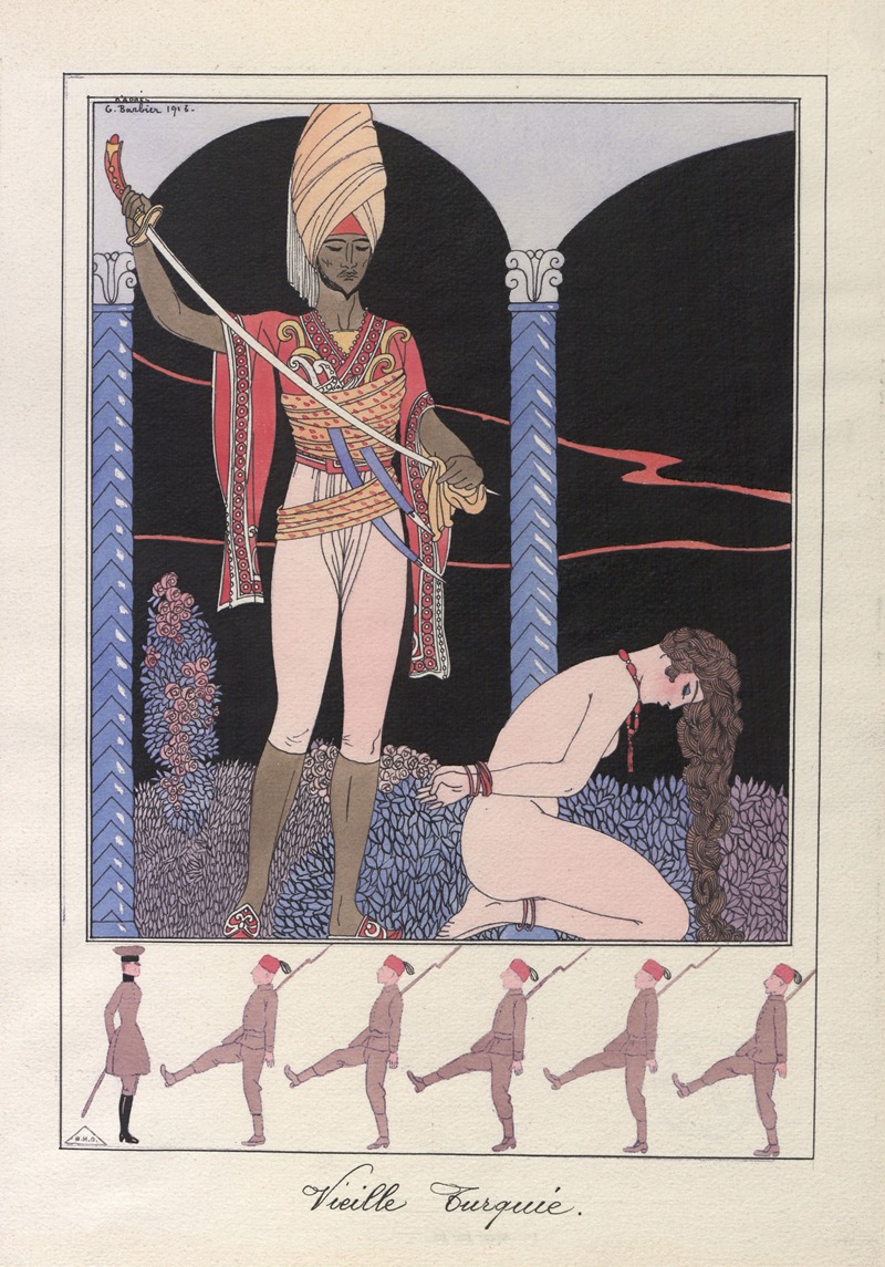 George Barbier - Vieille Turquie (L’exécution)