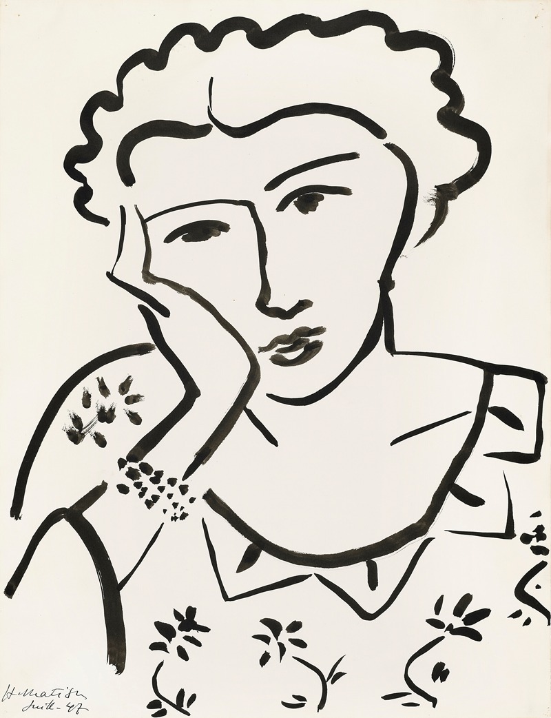 Henri Matisse - Jeune fille accoudée