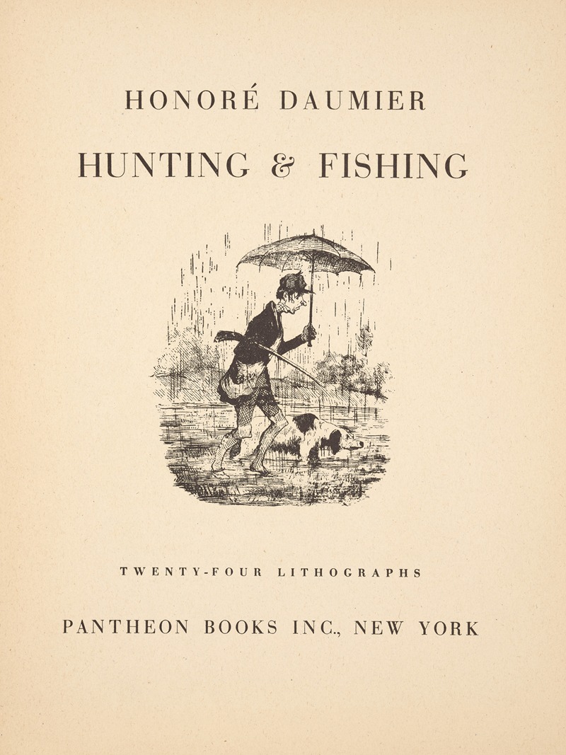 Honoré Daumier - Hunting and fishing Pl.01