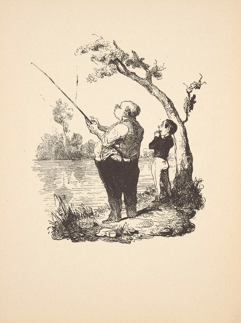 Honoré Daumier - Hunting and fishing Pl.02