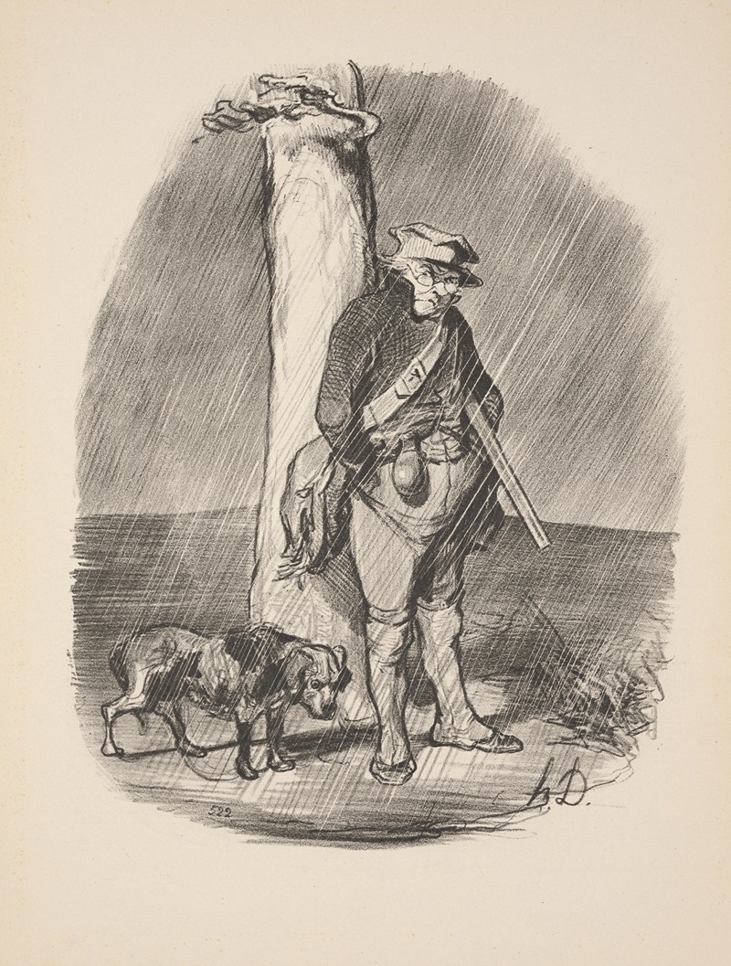 Honoré Daumier - Hunting and fishing Pl.03