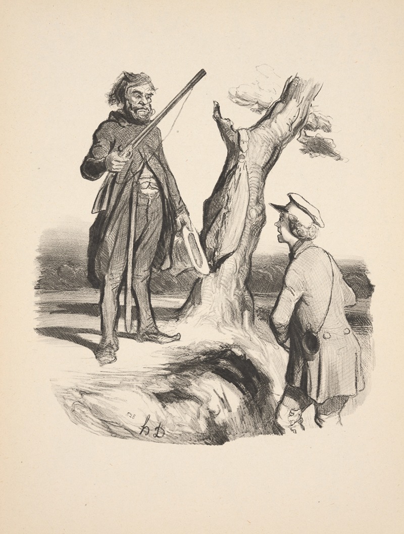 Honoré Daumier - Hunting and fishing Pl.05