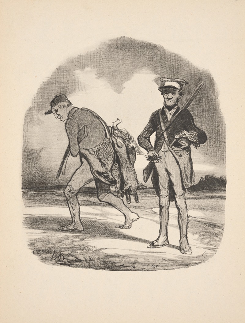 Honoré Daumier - Hunting and fishing Pl.06