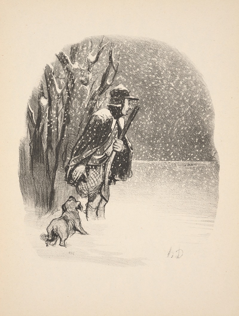 Honoré Daumier - Hunting and fishing Pl.07