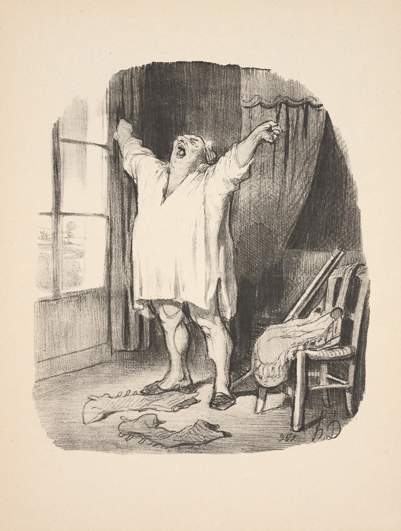 Honoré Daumier - Hunting and fishing Pl.11