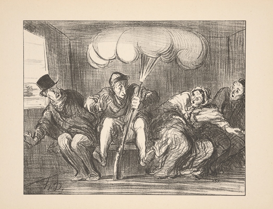 Honoré Daumier - Hunting and fishing Pl.14