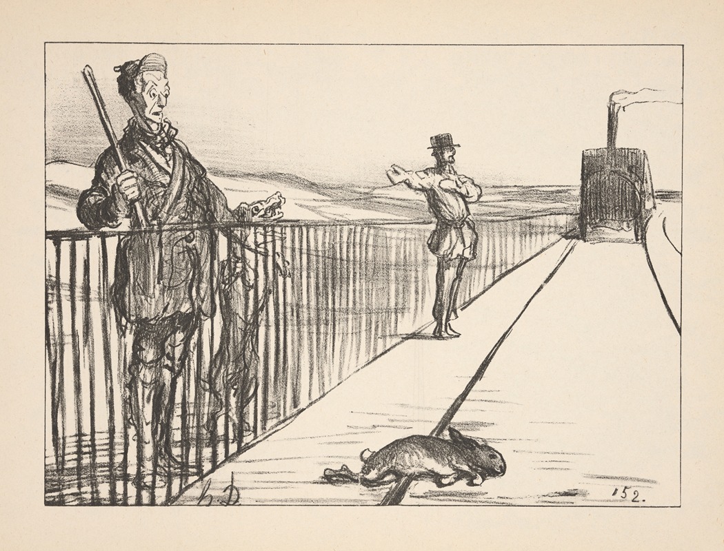 Honoré Daumier - Hunting and fishing Pl.15