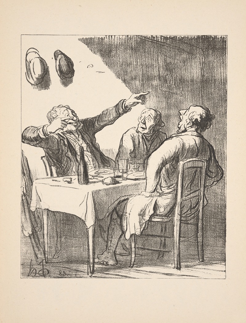 Honoré Daumier - Hunting and fishing Pl.16