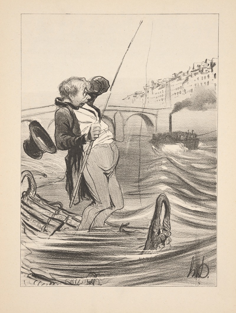 Honoré Daumier - Hunting and fishing Pl.19