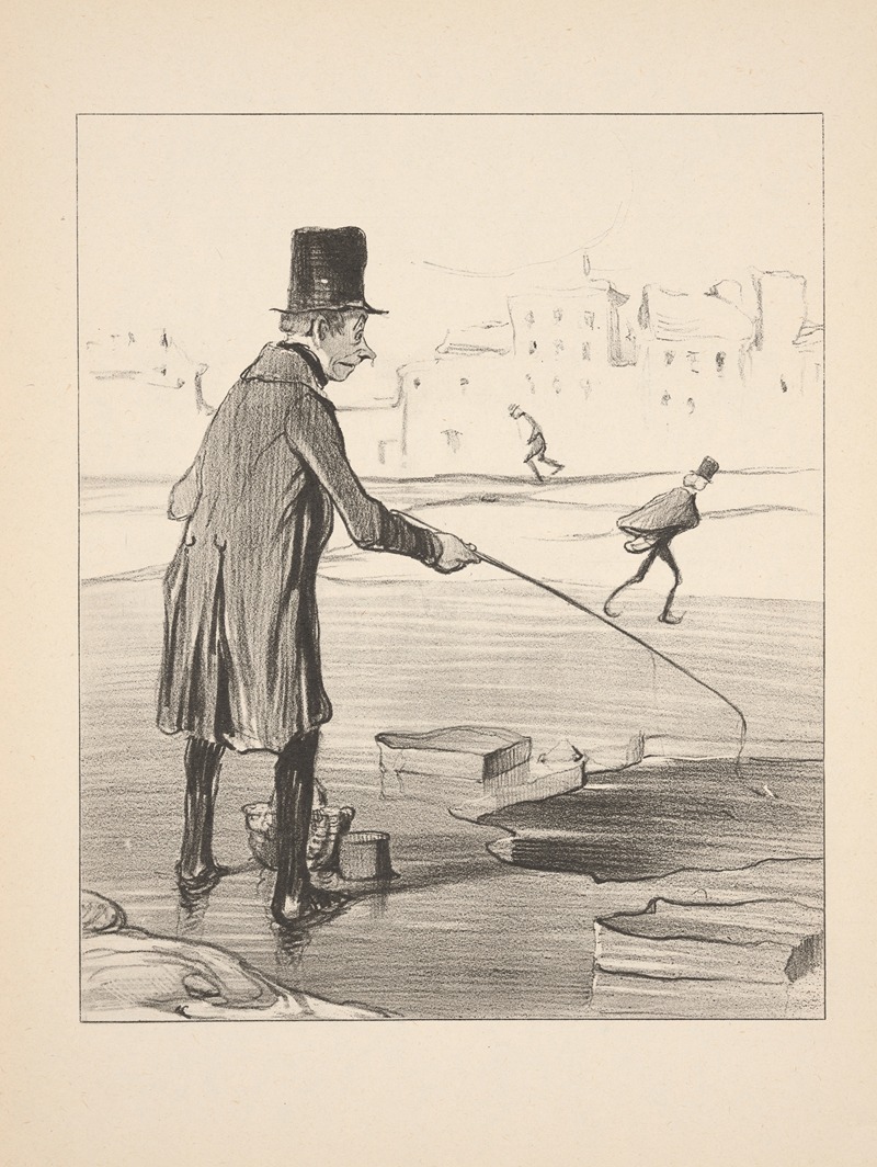 Honoré Daumier - Hunting and fishing Pl.20