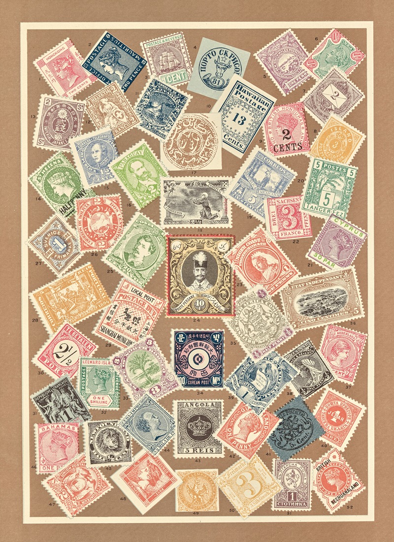 F. E. Wright - Postage stamps of foreign nations