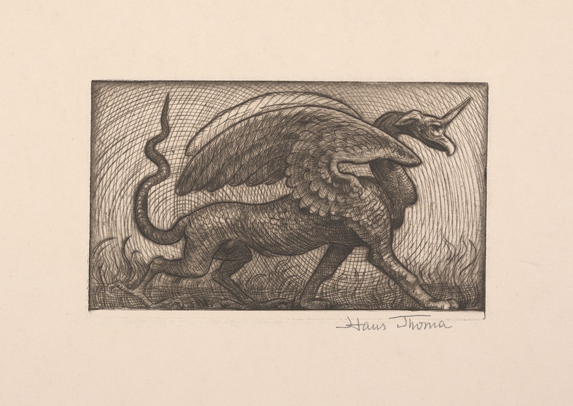 Hans Thoma - Der Drache (The Dragon)