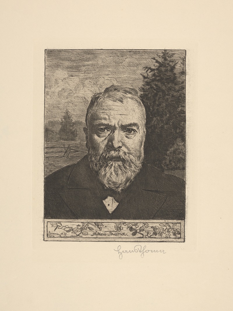 Hans Thoma - Self-portrait