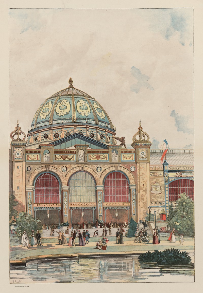 Henri Auguste Dochy - Exposition universelle. Le palais des Beaux-Arts