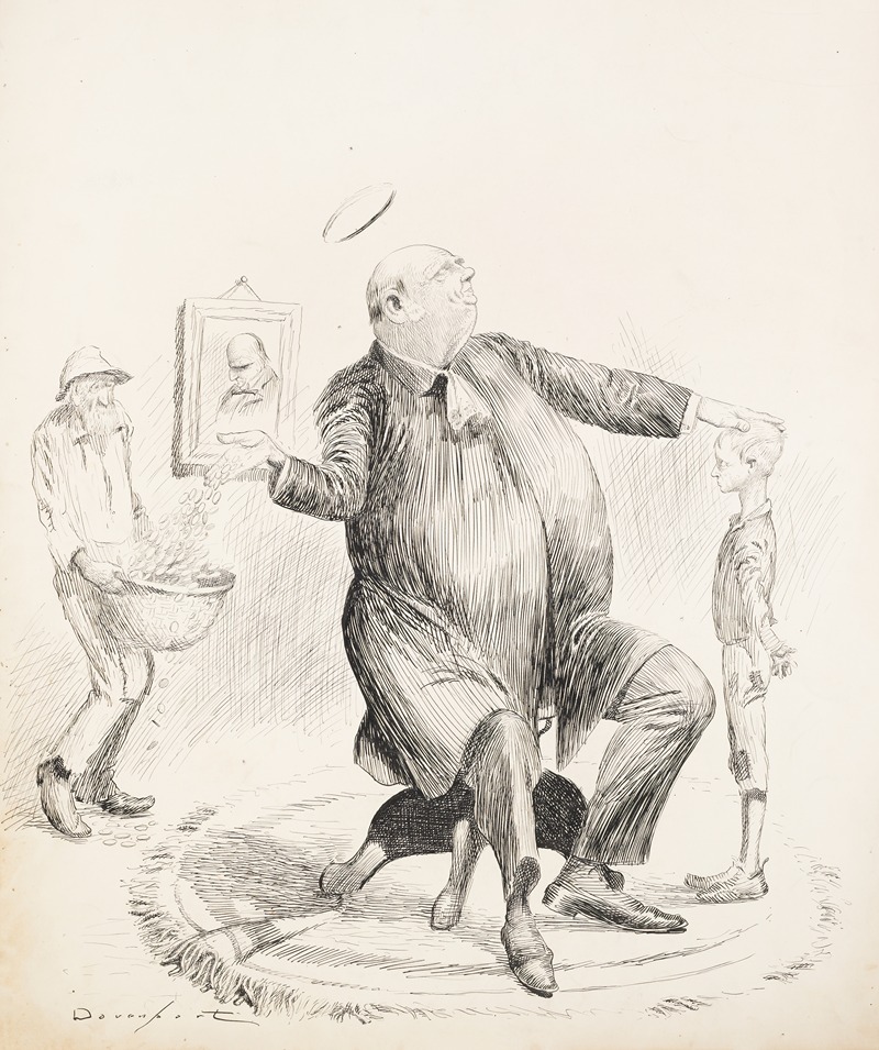 Homer Davenport - Mr. Hanna as he would like to be caricatured