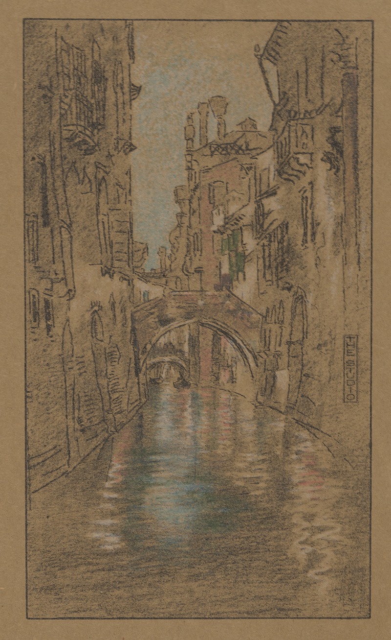 James Abbott McNeill Whistler - A Venetian canal