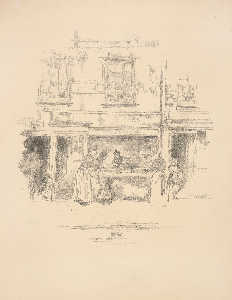 James Abbott McNeill Whistler - Maunder’s Fish-Shop, Chelsea