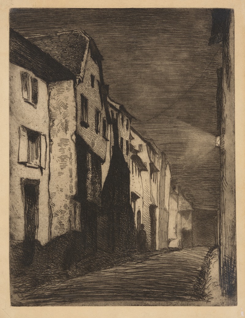 James Abbott McNeill Whistler - Street at Saverne