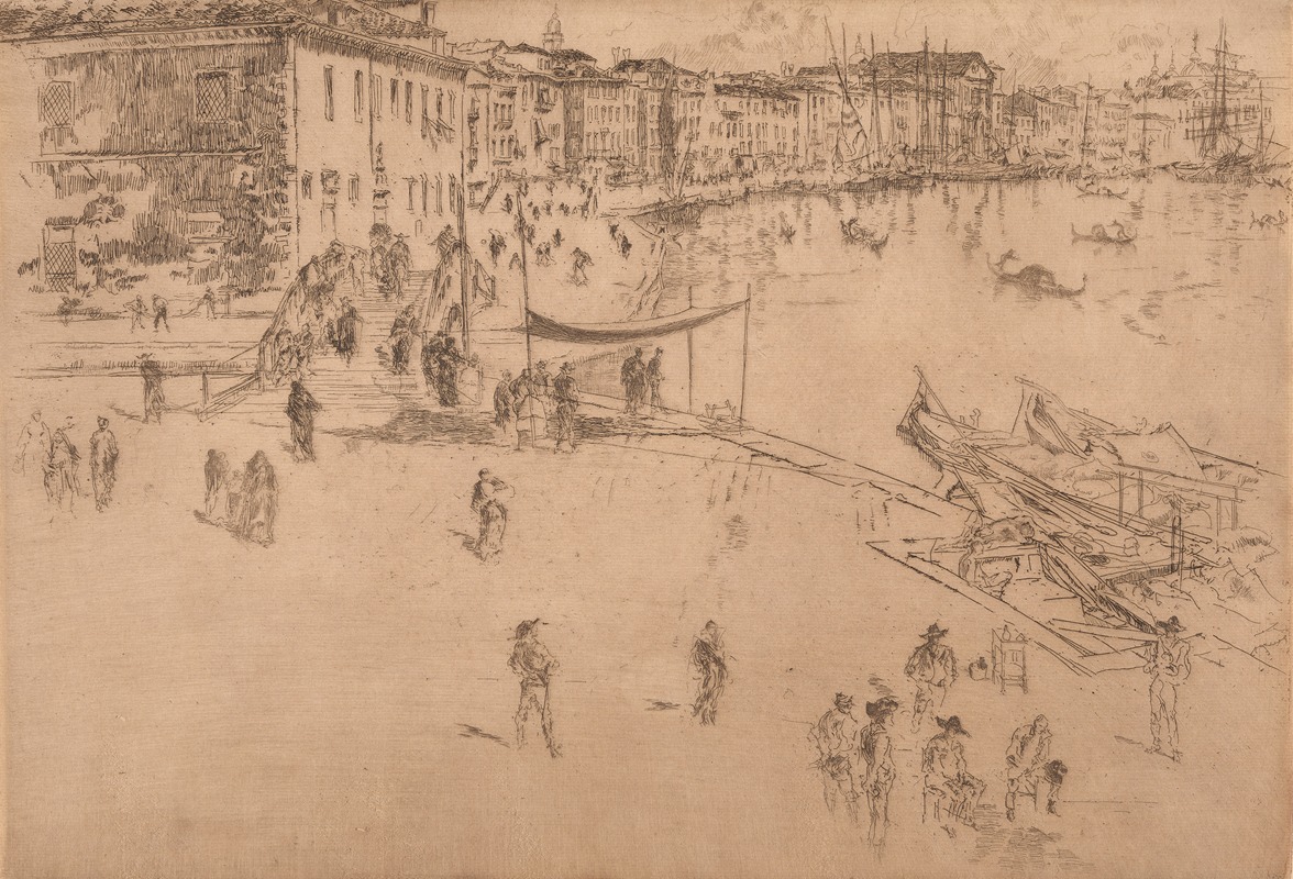 James Abbott McNeill Whistler - The Riva, no. 2