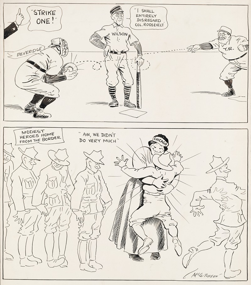 John Tinney McCutcheon - The name of Taft was not cheered during the first four days but when he was nominated, there was some labored cheering