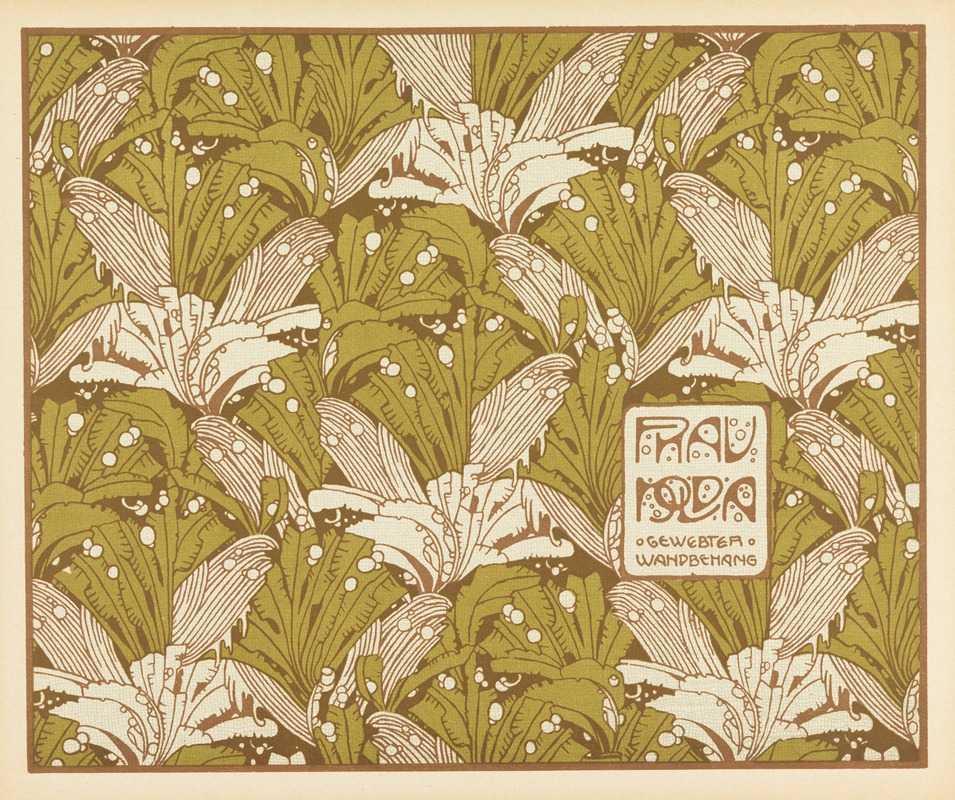 Koloman Moser - Frau Nolda Gewebter Wandbehang (Madame Nolda, Woven Wall Hanging)