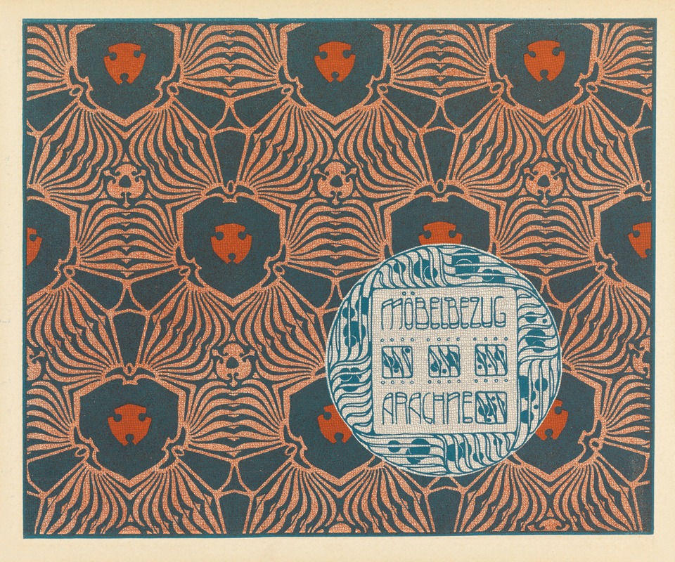 Koloman Moser - Mobelbezug Arachne (Arachne Upholstery Fabric)